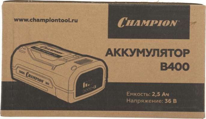 Батарея аккумуляторная CHAMPION B400, 36В, 2.5Ач, Li-Ion