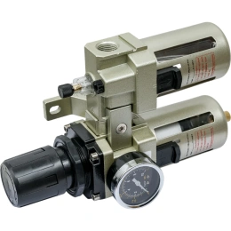 Фильтр-влагоотделитель для компрессора с регулятором давления и лубрикатором 1/2"; 3000 л/мин; 10 бар Gigant GAC4010-04