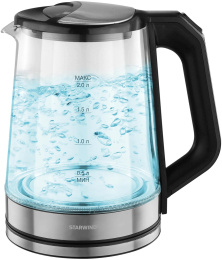 Чайник электрический StarWind SKG2112, 2л, стекло