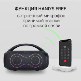 Колонка порт. Digma D-PS1532 черный 60W 2.0 BT 10м 3600mAh (PS1532B)