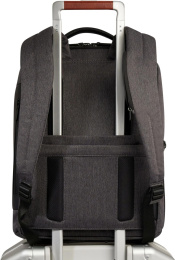 Рюкзак мужской Piquadro Brief2 CA4818BR2/GRN серый/черный нейлон/натур.кожа