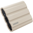 Внешние HDD и SSD/ Samsung External SSD T7 Shield, 1TB, Type C-to-C/A, USB 3.2 Gen2, R/W 1050/1000MB/s, IP65, 88x59x13mm, 98g, Beige 12 мес.