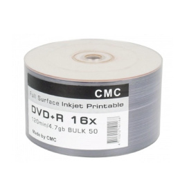 CMC DVD+R 4,7 GB 16x Bulk/50 Full Ink Print RECASSIST