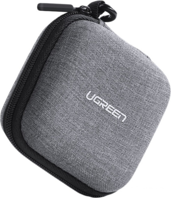 Органайзер UGREEN LP128 70577 Earphone & Cable & Charger Multi-functional Case. Цвет: серый