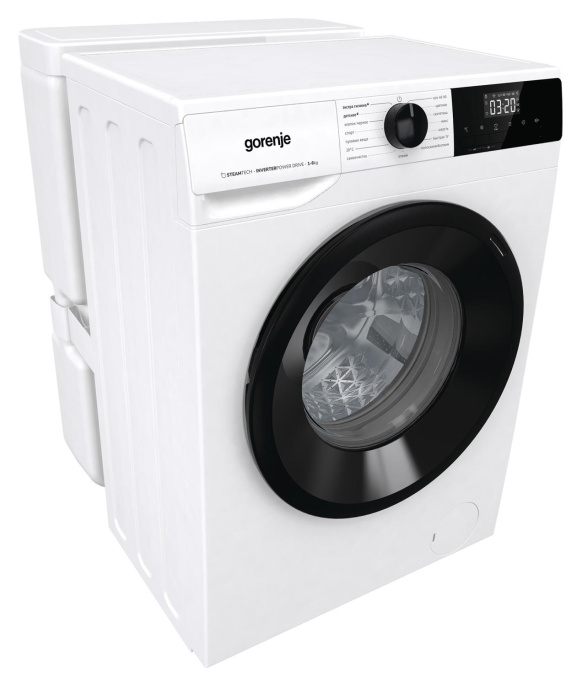 Стиральная машина Gorenje W1NHPI62SCSIRV, с внешним баком, с фронтальной загрузкой, 6кг, 1200об/мин, с паром, инверторная
