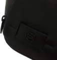 Сумка поясная мужская Piquadro Russel CA7153W137/N черная натур.кожа