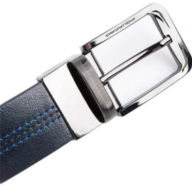 Ремень мужской Piquadro Blue Square CU6742B2/BLUN 125х3.5см синий/черный натур.кожа