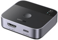 Переключатель UGREEN AW503 55452 USB-C+HDMI Switch 2 In 1 Out Up to 4K@60Hz. Цвет: черный (55452_)