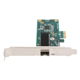 ORIENT XWT-INT210PE SFP, Сетевая карта PCI-Ex1 v2.1 SFP Gigabit Ethernet, Intel I210 chipset, 10/100/1000 Мбит/с, 2 планки крепления в комплекте 31309