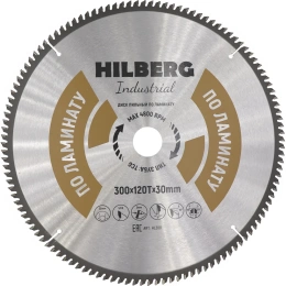 Диск пильный Hilberg Industrial Ламинат 300x30x120Т HL300