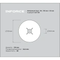 Фибровый круг 36+ 125х22 мм, 3 шт/уп Inforce 11-25-136