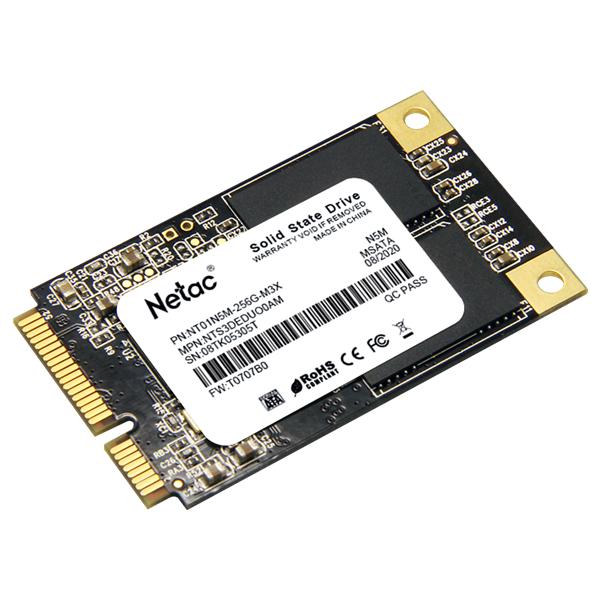 SSD накопитель NETAC N5M 256ГБ, mSATA, SATA III, mSATA [nt01n5m-256g-m3x]