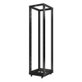 Открытая серверная стойка 19" 47U Cabeus RA-47U-1000-BK черная