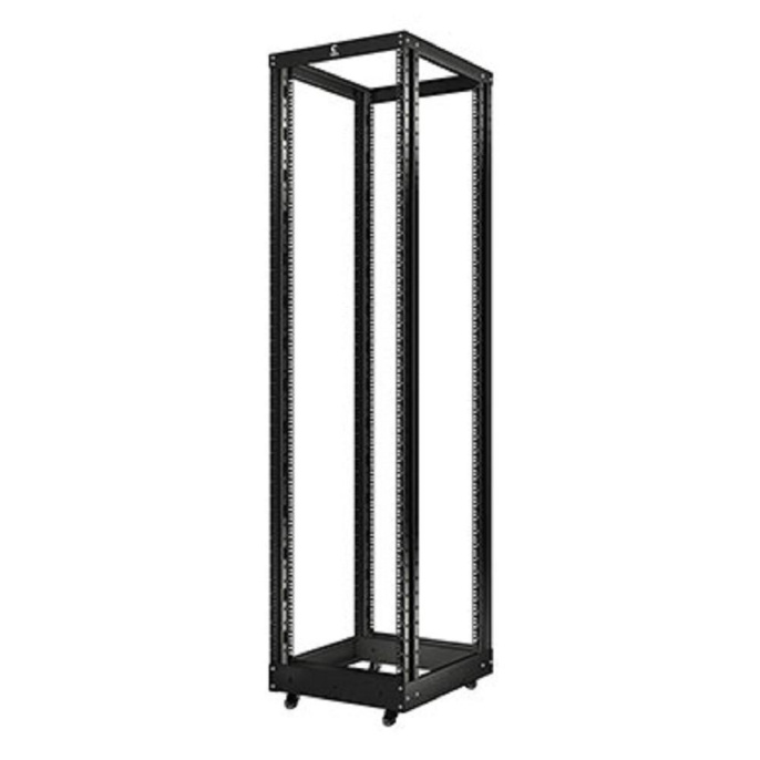 Открытая серверная стойка 19" 47U Cabeus RA-47U-1000-BK черная