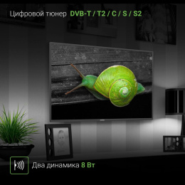 Телевизор LED Digma 40" DM-LED40MBB21 черный FULL HD 60Hz DVB-T DVB-T2 DVB-C DVB-S DVB-S2 USB WiFi