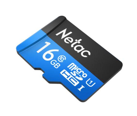 Карта памяти microSDHC UHS-I U1 NETAC P500 16 ГБ, 80 МБ/с, Class 10, NT02P500STN-016G-R, 1 шт., переходник SD