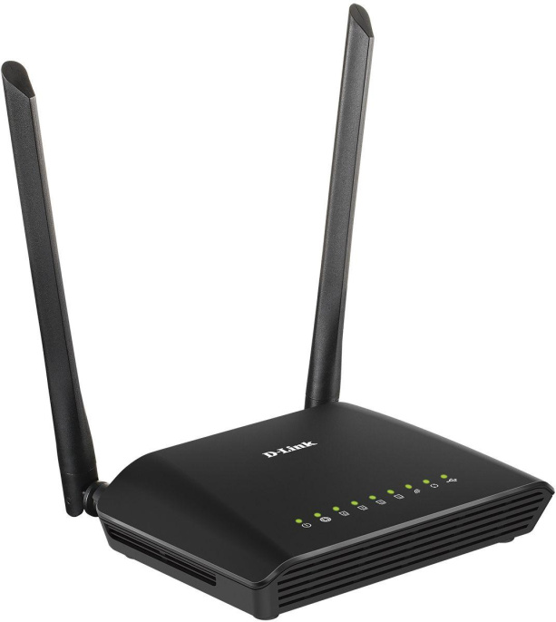 Wi-Fi роутер D-Link DIR-620S/RU/B1A, Wi-Fi 4, N300, 2.4ГГц, 4 LAN, 1xUSB, черный