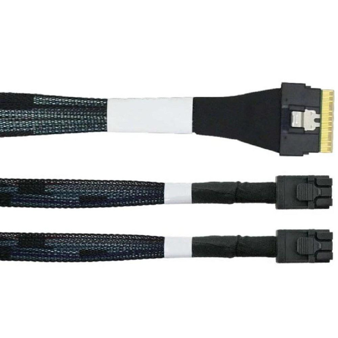 Lr-Link LRSF5443 8i -SAS4.0 SAS SFF-8654 8i to 2xHDminiSAS SFF-8643 Cable,0.8m SAS 4.0