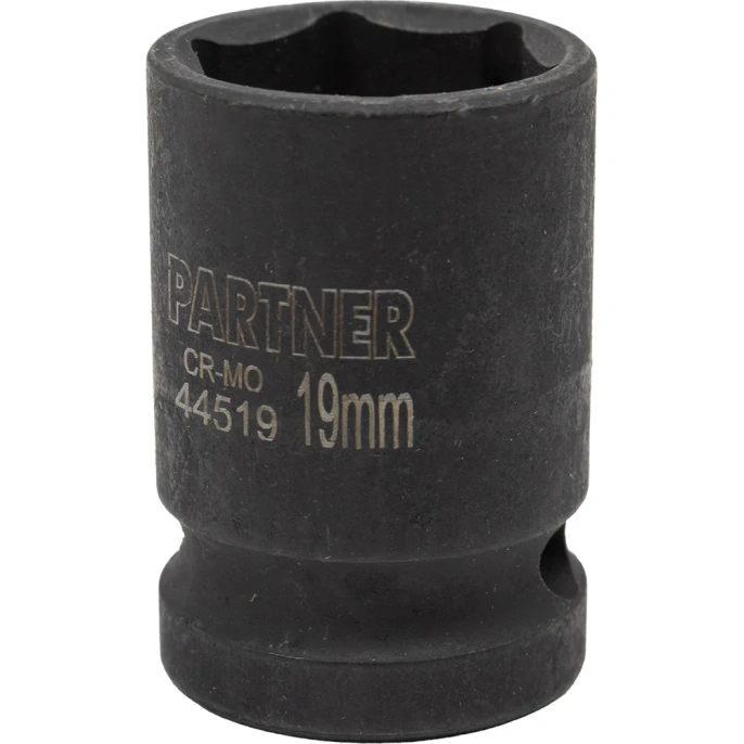 Головка ударная 6-гранная 19 мм, 1/2"DR Partner PA-44519(13044)