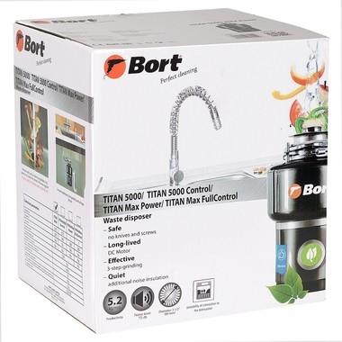 Измельчитель пищевых отходов Bort Titan 5000 560Вт черный [91275783]