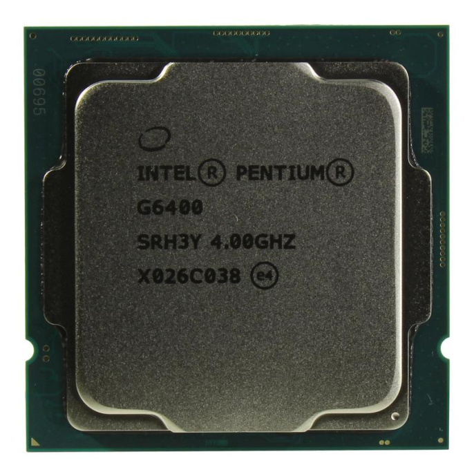 CPU Intel Pentium Gold G6400 Comet Lake OEM {4.0ГГц, 4МБ, Socket1200}