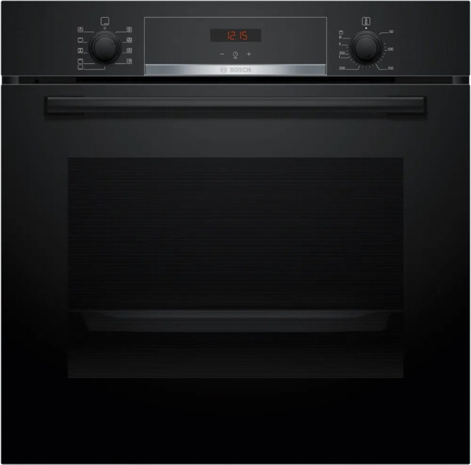 Духовой шкаф электрический Bosch Serie 4 HBA534EB3,  71л,  дверца с 2 стеклами,  черный