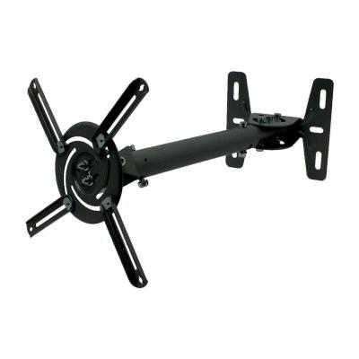 Wize WPB-B черный {Потолочные, Макс. крепежное расстояние 260х260, макс. вес нагрузки 12 кг, Наклон,поворот °+/-15, расстояние от стены/ потолка 43-64 см}
