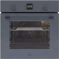 Духовой шкаф электрический LEX EDM 076 GR, 60л, дверца с 2 стеклами, серый