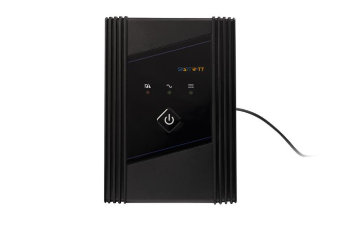 Источник бесперебойного питания SMARTWATT ИБП линейно-интерактивный, 650/360 ВА/Вт, напольный, LED индикация, Schuko CEE7/4 - 2 шт. 3703020390006