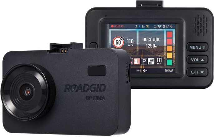 Видеорегистратор с радар-детектором ROADGID Optima GT, черный