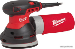 Эксцентриковая шлифмашина Milwaukee ROS 125 E 4933433180 14000-26000 колебаний/мин, питание: сеть, 300 Вт, частота вращения на холостом ходу: 7000-12000 об/мин, диапазон колебаний: 2,4 мм, диаметр