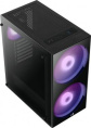 Корпус ATX Aerocool Python-G-BK-v1, Midi-Tower, без БП, черный