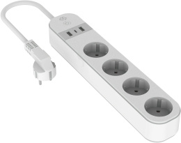 Умная розетка Digma DiPlug Strip 55 EU Wi-Fi белый [dps554s]