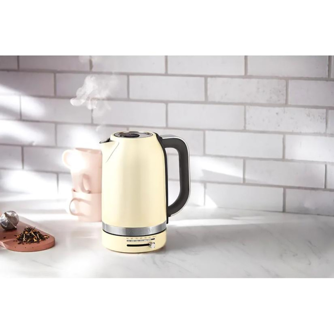 Электрочайник KitchenAid, 1.7 л. Электрочайник KitchenAid, термо-контроль, 1.7 л., кремовый (5KEK1701EAC)