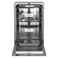 Посудомоечная машина Timberk Set&Dry T-DW45BI103, узкая, напольная, 59.4см, загрузка 11 комплектов, серебристая