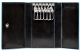 Ключница Piquadro Blue Square, кожа натуральная, черный [pc1396b2/n]
