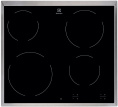 Электрическая варочная поверхность Electrolux EHF6240XXK, конфорок: 4 шт., стеклокерамика, независимая, черный