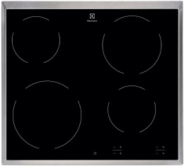 Электрическая варочная поверхность Electrolux EHF6240XXK, конфорок: 4 шт., стеклокерамика, независимая, черный