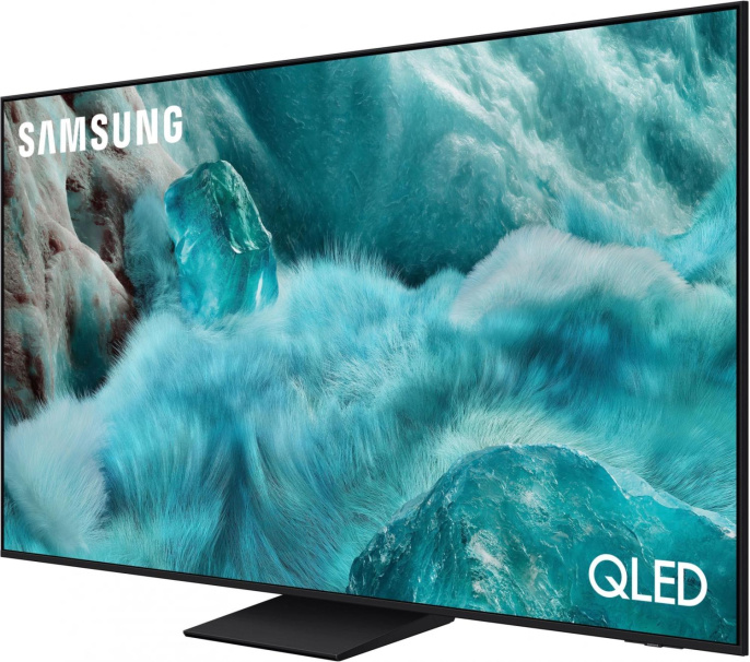 55" Телевизор Samsung QE55Q7F5AUXRU QLED, 4K Ultra HD, СМАРТ ТВ, Tizen OS, черный