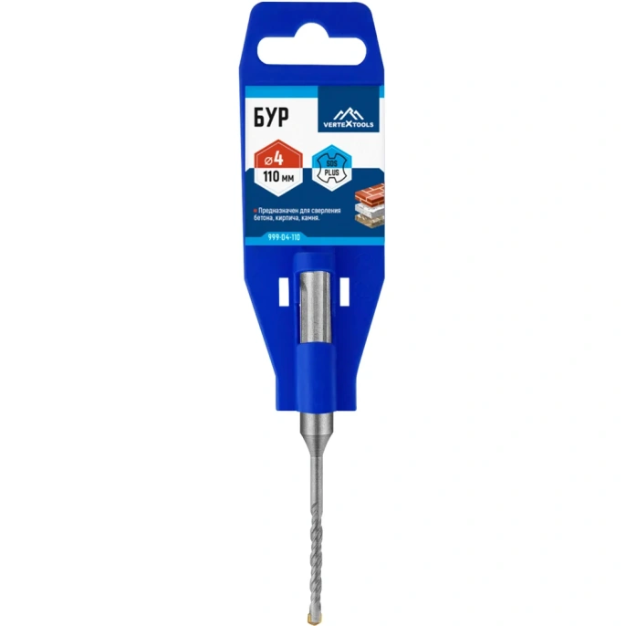Бур SDS-plus 4х110 мм Vertextools 999-04-110