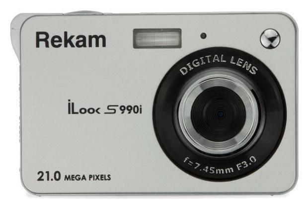 Цифровой компактный фотоаппарат Rekam iLook S990i, серебристый