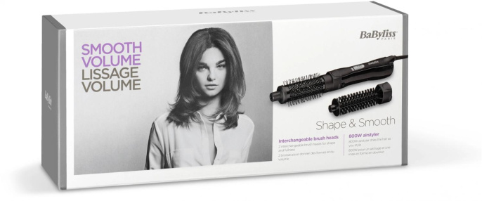 Фен-щетка Babyliss AS82E 800Вт черный