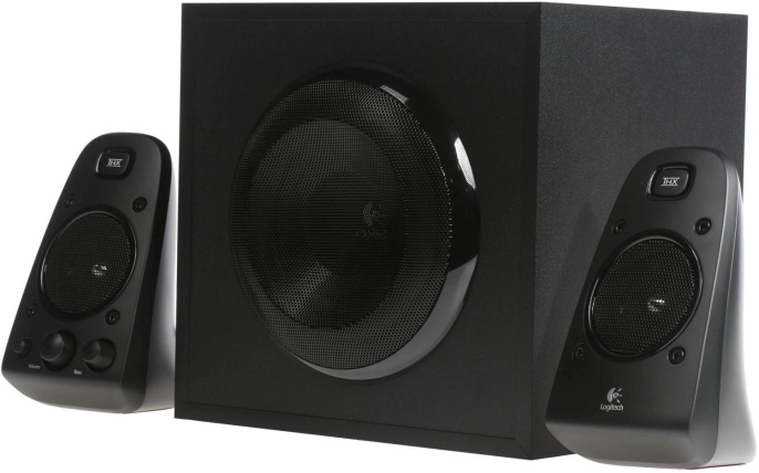 Колонки Logitech Z623,  2.1,  черный [980-000403]