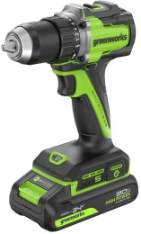 Дрель-шуруповерт Greenworks DD345 аккум. патрон:быстрозажимной 3708307