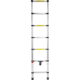 Телескопическая алюминиевая односекционная лестница Forsage 2 м, 7 ступеней F-UP200