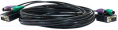 Кабель D-Link DKVM-CB3/A3A 3м, многожильный, черный