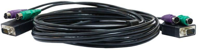 Кабель D-Link DKVM-CB3/A3A 3м, многожильный, черный