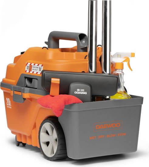Строительный пылесос Daewoo DAVC 2000 Home 1500Вт (уборка: сухая/влажная/выдув/сбор воды) оранжевый