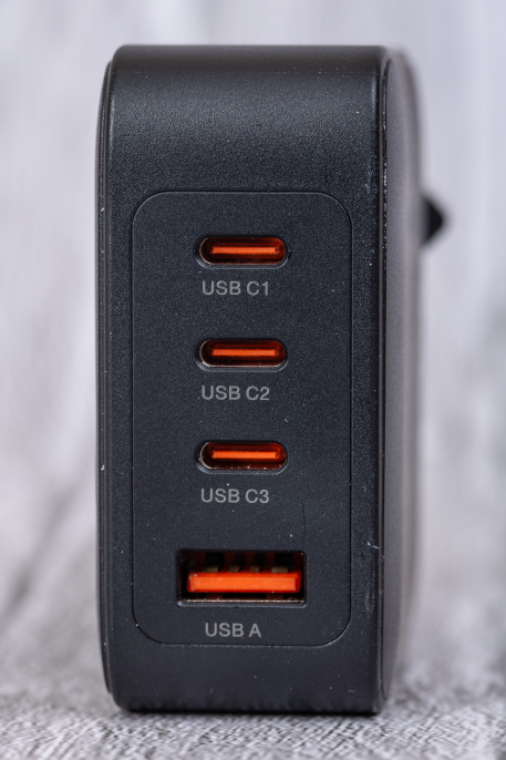 Сетевое зарядное устройство CABLETIME G100B (CT-GAN100-PB) GaN PD3.0 3C1A 100 Вт, черный