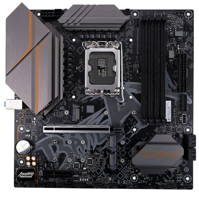 Материнская плата COLORFUL BATTLE-AX Z790M-PLUS D5 V20, Socket LGA 1700, Intel Z790, mATX, Ret